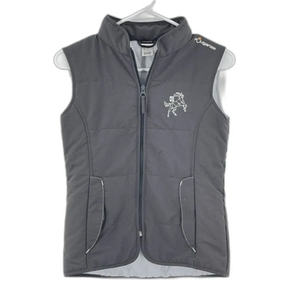 Fouganza Decathlon‎ Sleeveless Horse Riding Vest Jacket Grey 12 Yrs Old Unisex